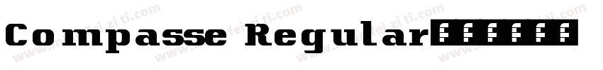 Compasse Regular字体转换